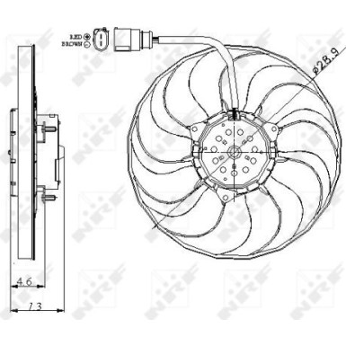 NRF | Lüfter, Motorkühlung | 47381