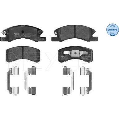 Meyle | Bremsbelagsatz, Scheibenbremse | 025 242 2914/W