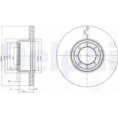 Delphi | Bremsscheibe | BG4102