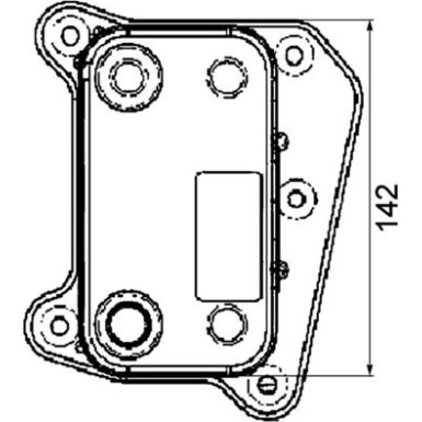 Mahle | Ölkühler, Motoröl | CLC 38 000P