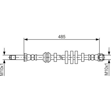 BOSCH | Bremsschlauch | 1 987 481 568