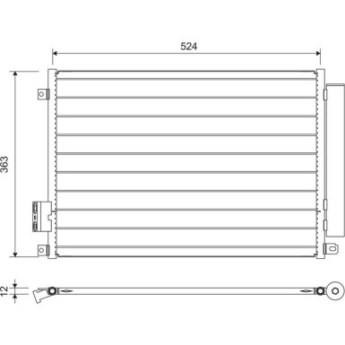 Valeo | Kondensator, Klimaanlage | 814155