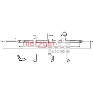 Metzger | Seilzug, Feststellbremse | 17.0326