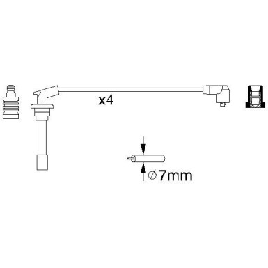 BOSCH | Zündleitungssatz | 0 986 356 867