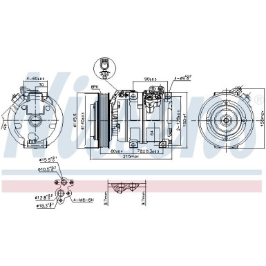 Nissens | Kompressor, Klimaanlage | 890166