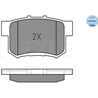 Meyle | Bremsbelagsatz, Scheibenbremse | 025 242 3114/W