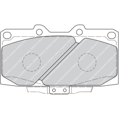 Ferodo | Bremsbelagsatz, Scheibenbremse | FDB1433