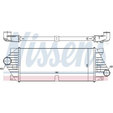 Nissens | Ladeluftkühler | 96206