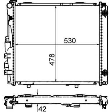 Mahle | Kühler, Motorkühlung | CR 290 000S