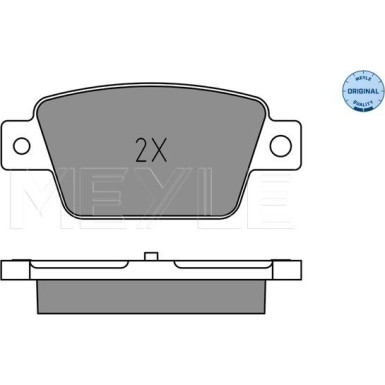 Meyle | Bremsbelagsatz, Scheibenbremse | 025 237 1418