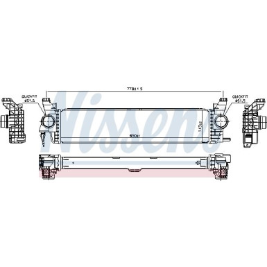 Nissens | Ladeluftkühler | 96016