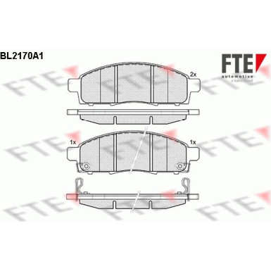 FTE | Bremsbelagsatz, Scheibenbremse | 9010689