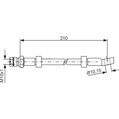 BOSCH | Bremsschlauch | 1 987 476 464