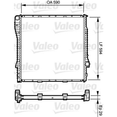 Valeo | Kühler, Motorkühlung | 734896