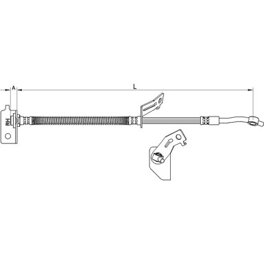 Metzger | Bremsschlauch | 4111456