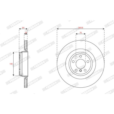 Ferodo | Bremsscheibe | DDF2036C-1