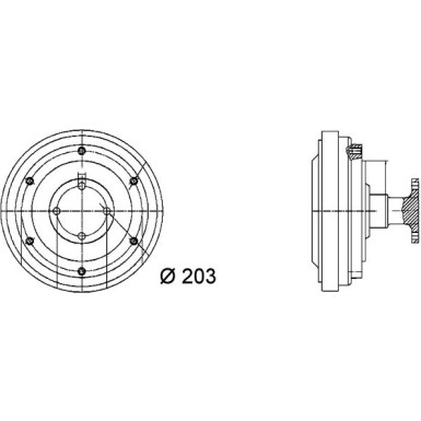 Mahle | Kupplung, Kühlerlüfter | CFC 37 000P