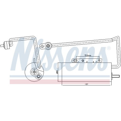 Nissens | Trockner, Klimaanlage | 95410