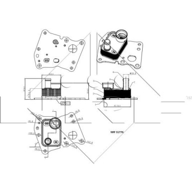 NRF | Ölkühler, Motoröl | 31776