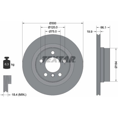 Textar | Bremsscheibe | 92257203