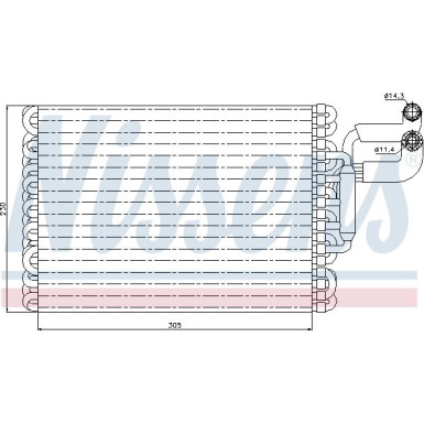 Nissens | Verdampfer, Klimaanlage | 92059