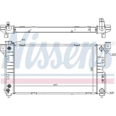 Nissens | Kühler, Motorkühlung | 60984