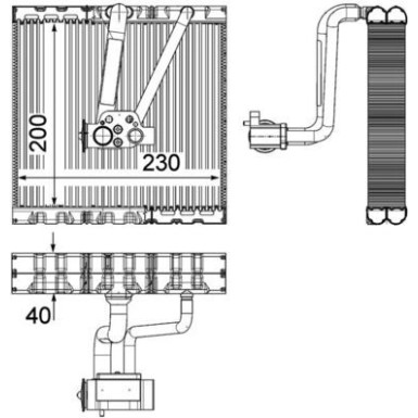 Mahle | Verdampfer, Klimaanlage | AE 93 000P