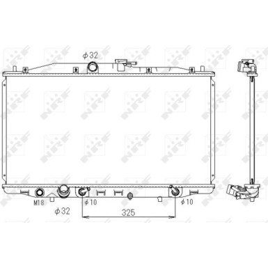 NRF | Kühler, Motorkühlung | 53391