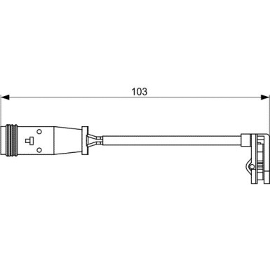 BOSCH | Warnkontakt, Bremsbelagverschleiß | 1 987 473 037