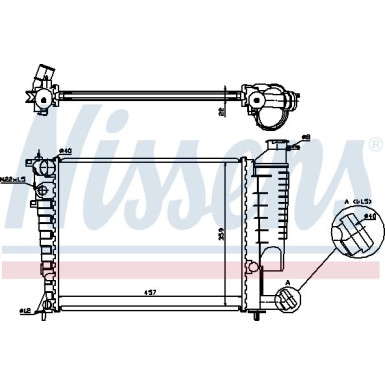 Nissens | Kühler, Motorkühlung | 613671