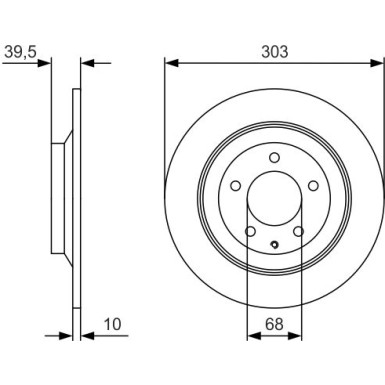 BOSCH | Bremsscheibe | 0 986 479 V04