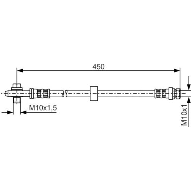 BOSCH | Bremsschlauch | 1 987 476 648