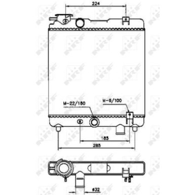 NRF | Kühler, Motorkühlung | 58659