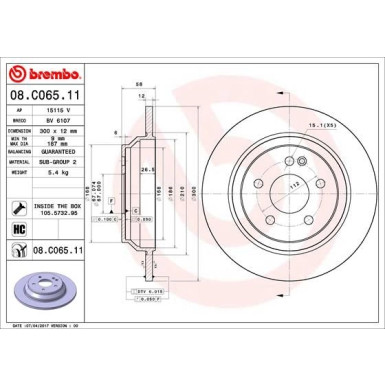 Brembo | Bremsscheibe | 08.C065.11