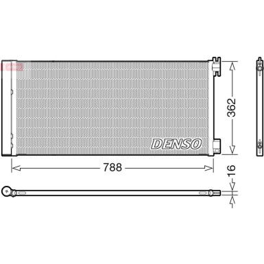 Denso | Kondensator, Klimaanlage | DCN23042