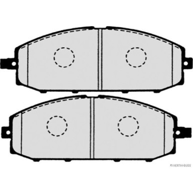 Herth+Buss Jakoparts | Bremsbelagsatz, Scheibenbremse | J3601070