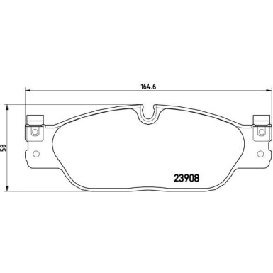 Brembo | Bremsbelagsatz, Scheibenbremse | P 36 021