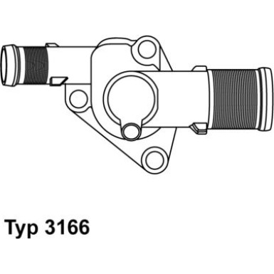 Wahler | Thermostat, Kühlmittel | 3166.89D