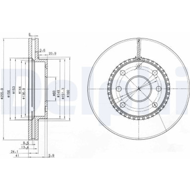 Delphi | Bremsscheibe | BG3790