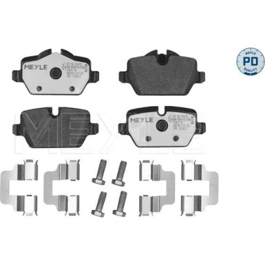 Meyle | Bremsbelagsatz, Scheibenbremse | 025 236 2316/PD