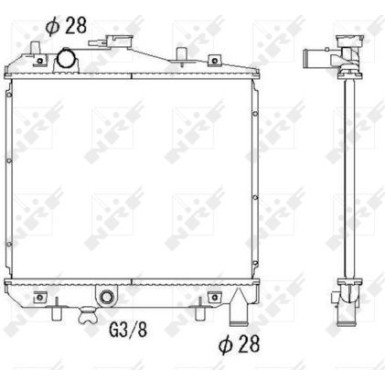 NRF | Kühler, Motorkühlung | 506516