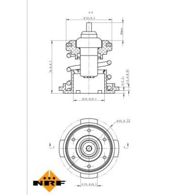 NRF | Thermostat, Kühlmittel | 725225