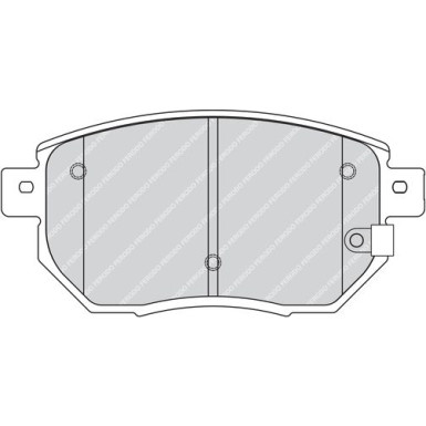 Ferodo | Bremsbelagsatz, Scheibenbremse | FDB1786