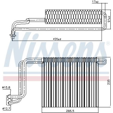 Nissens | Verdampfer, Klimaanlage | 92248