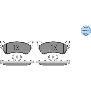 Meyle | Bremsbelagsatz, Scheibenbremse | 025 231 8917/W