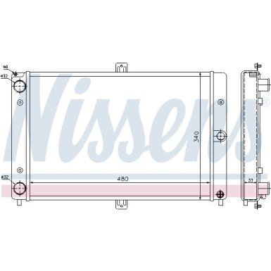 Nissens | Kühler, Motorkühlung | 62351