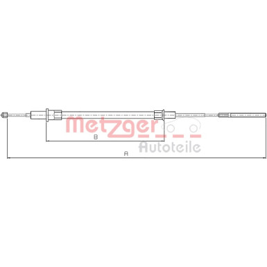 Metzger | Seilzug, Feststellbremse | 10.4153