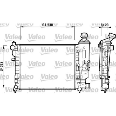 Valeo | Kühler, Motorkühlung | 732882