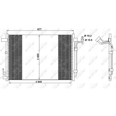 NRF | Kondensator, Klimaanlage | 350094