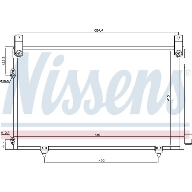 Nissens | Kondensator, Klimaanlage | 940566